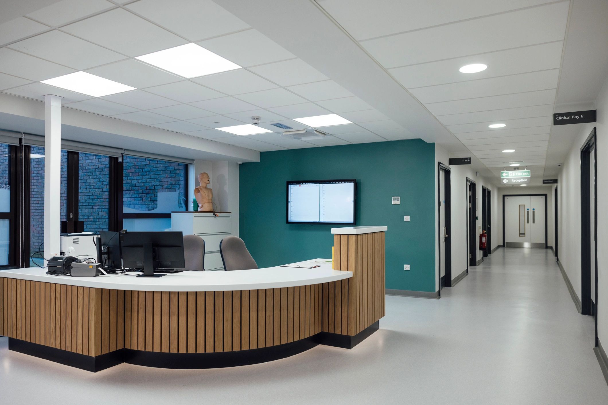 Welcoming clinic reception